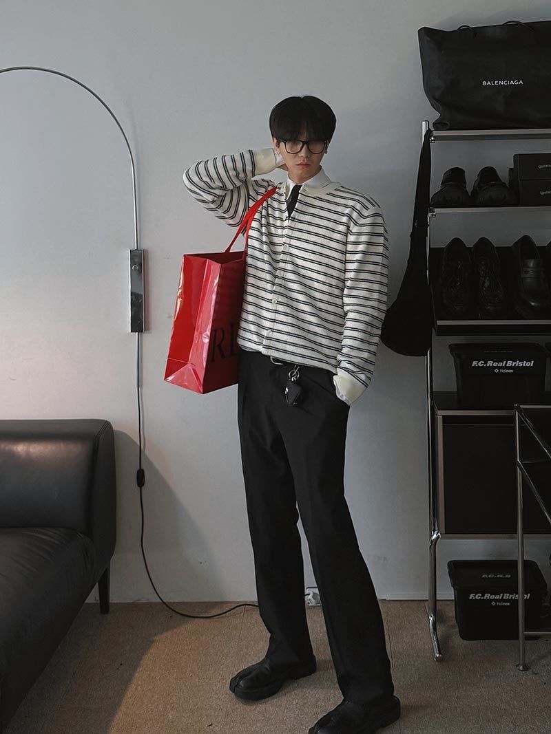 ASCLO Cozy Two Tuck Wide Slacks (4color)