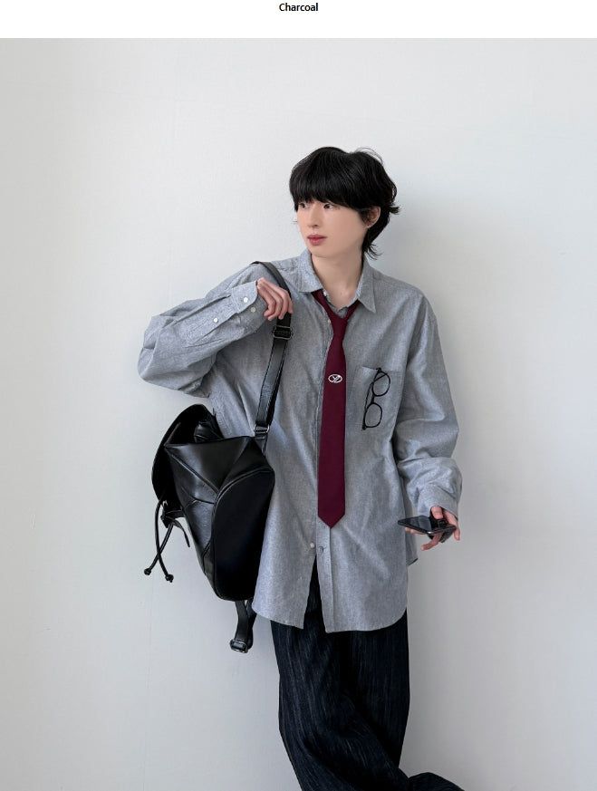 YOURNUS（ユアナス）の「Zahen Oxford Over Shirt（Tops）」