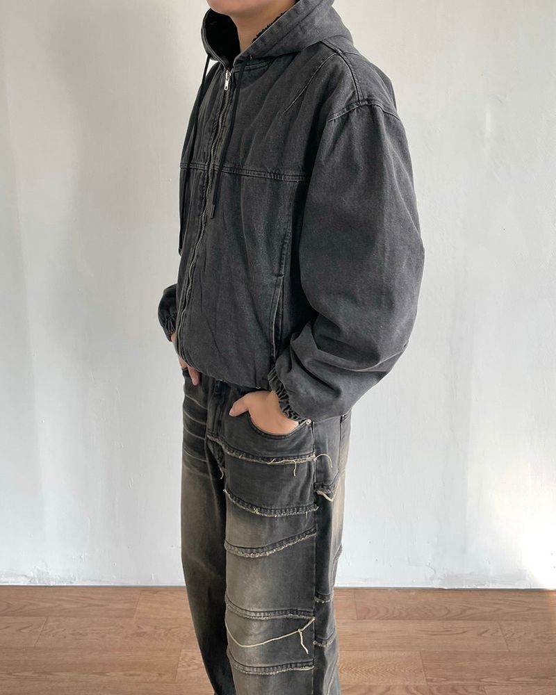 Denim Hooded Jumper
