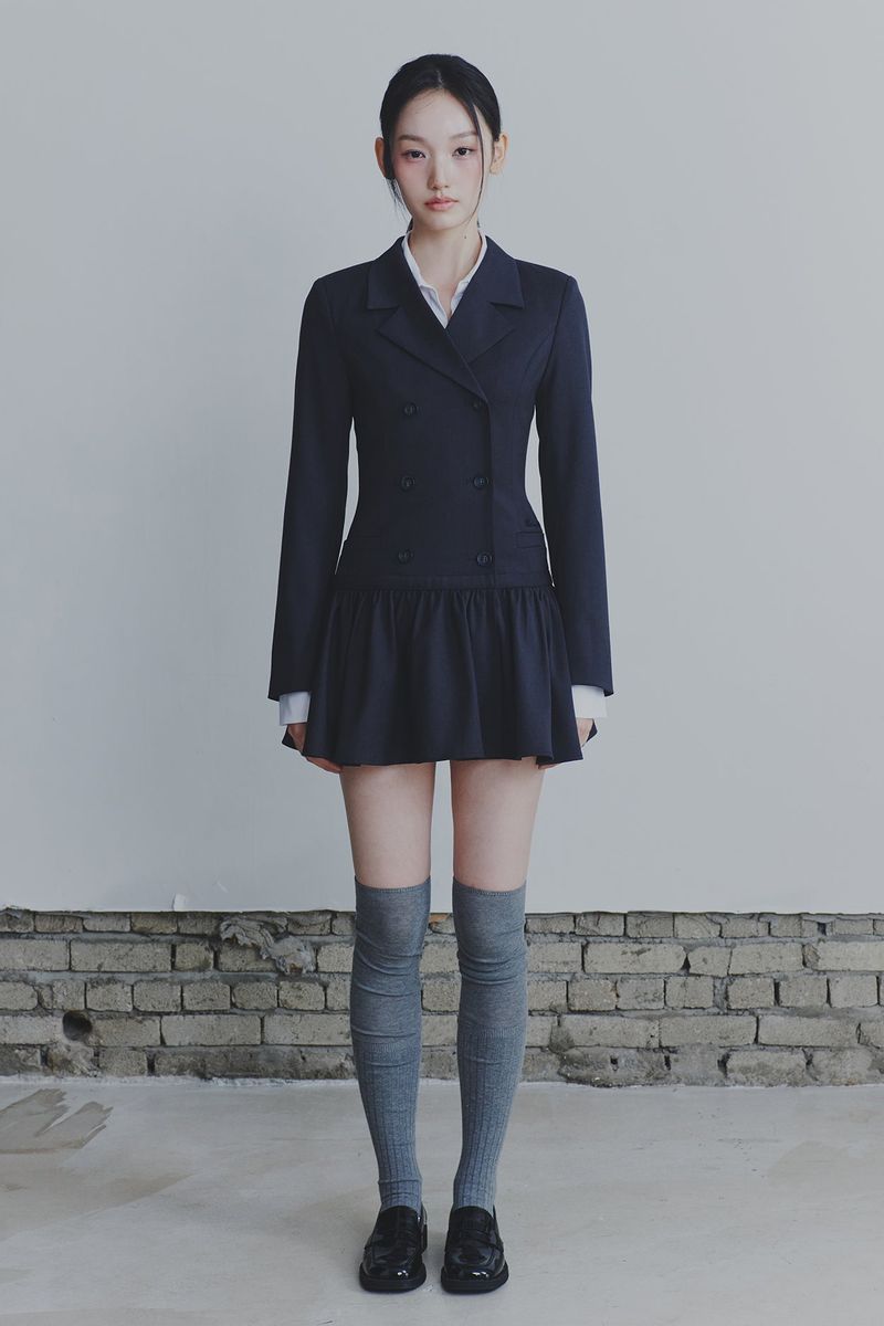LIORA JACKET DRESS charcoal