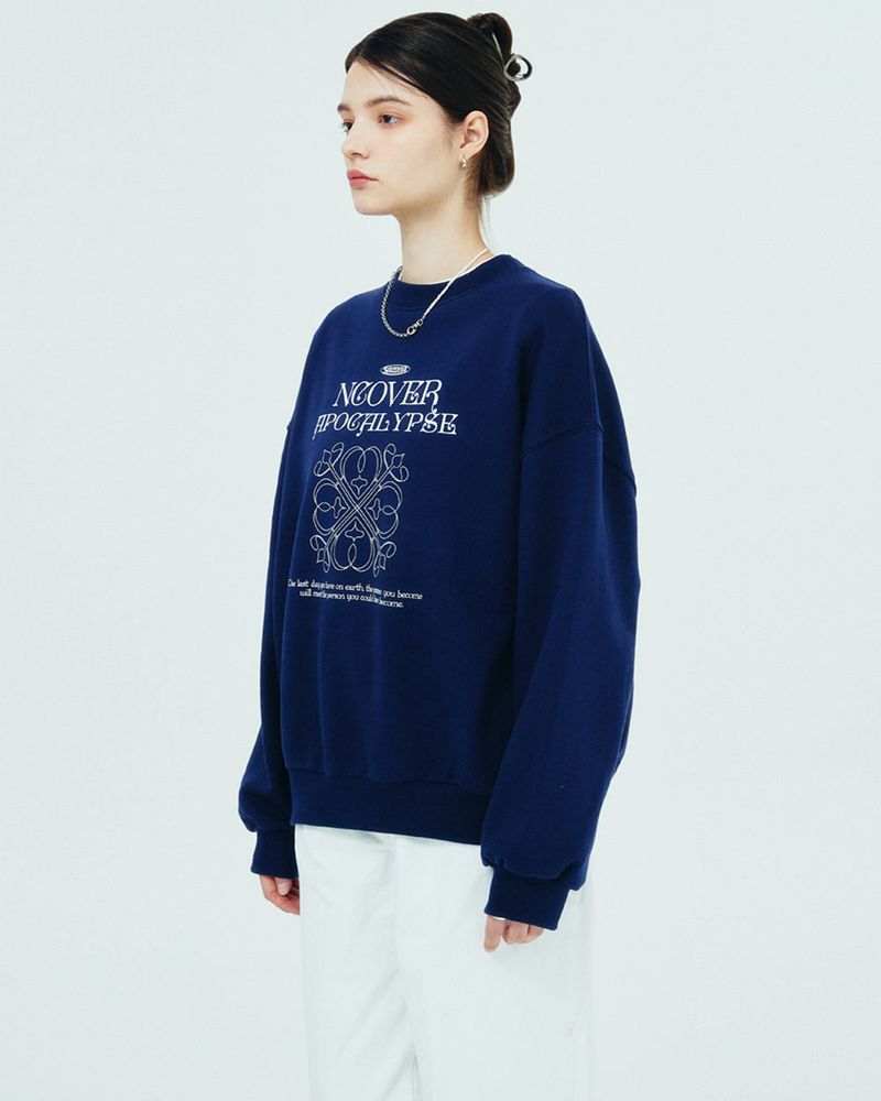APOCALYPSE CLOVER SWEATSHIRT-NAVY