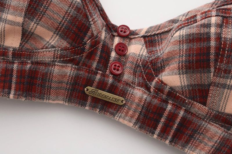 Plaided Brat Bra