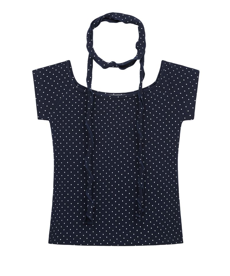 オフ ドット Tシャツ(navy)