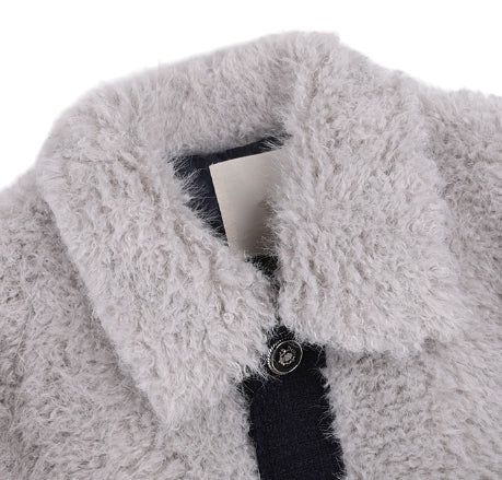 Superior tweed fur jacket