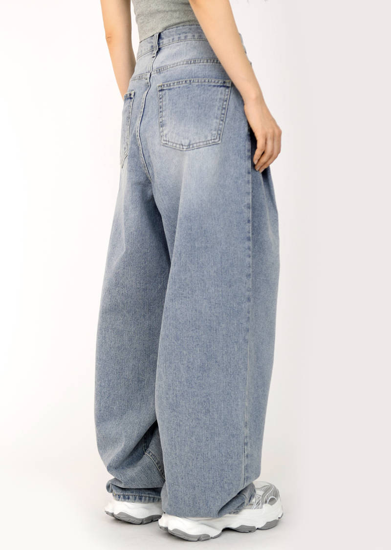 Cloud Wide Denim Pants(2colors)