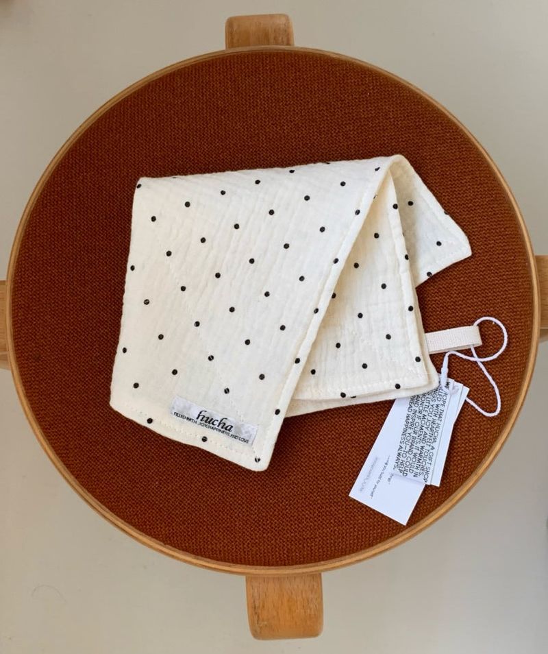 Double-layer gauze dot kitchen cloth
