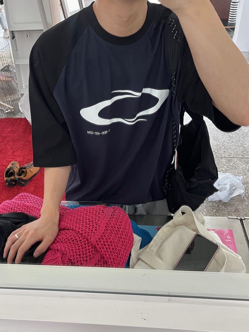 some line raglan T -2C