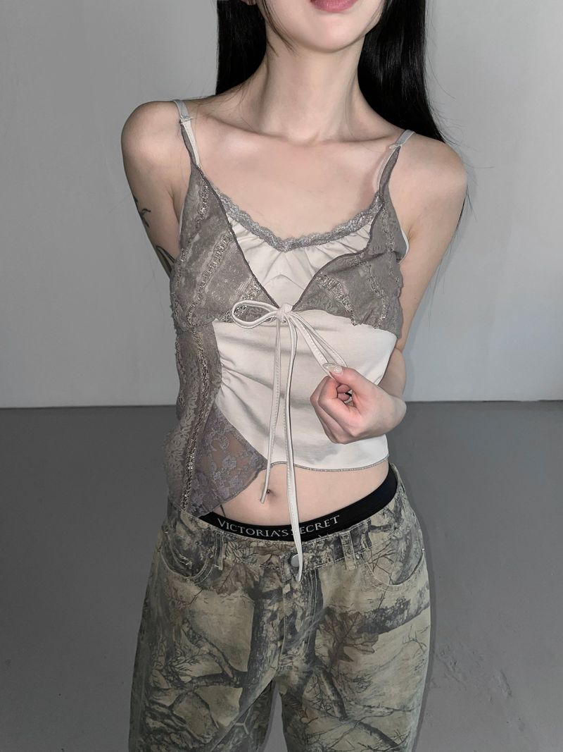 lud double lace top(3color)