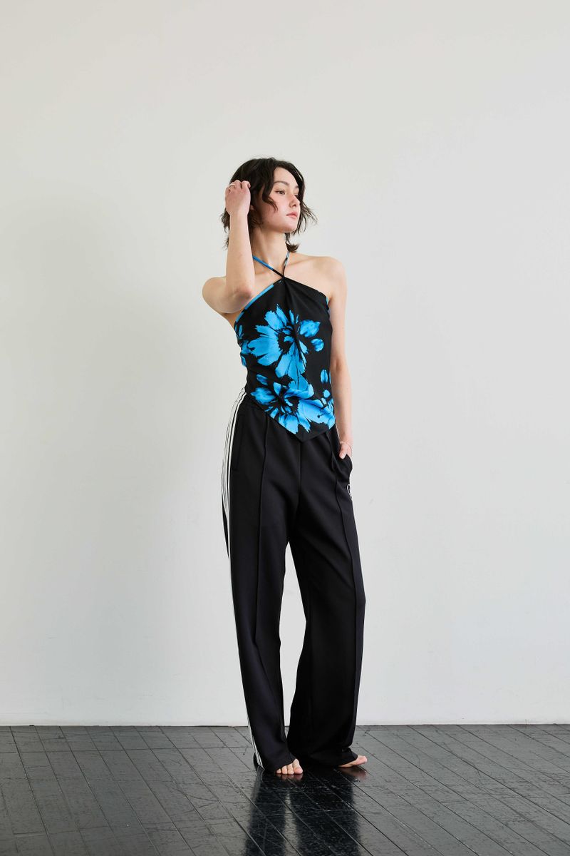  FLUTTER HALTERNECK / BLUE