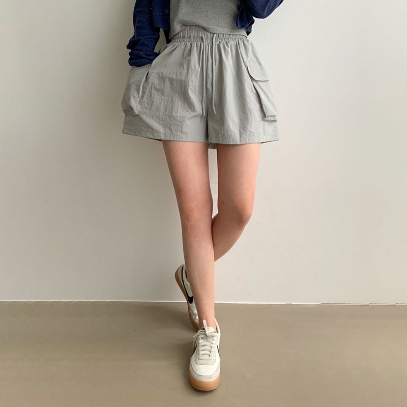 [BELLIDE MADE/2 size] biscuit cargo shorts
