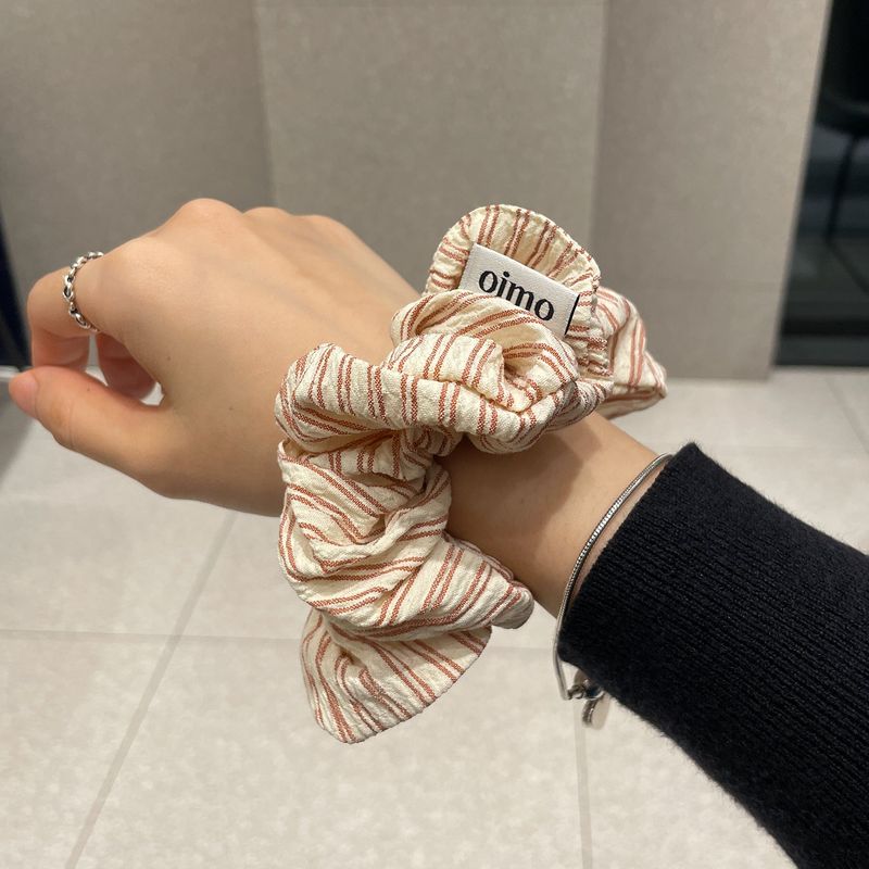 Stripe Scrunch-Red
