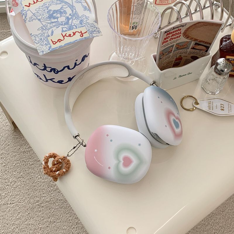 plumpily heart pastel airpods max case