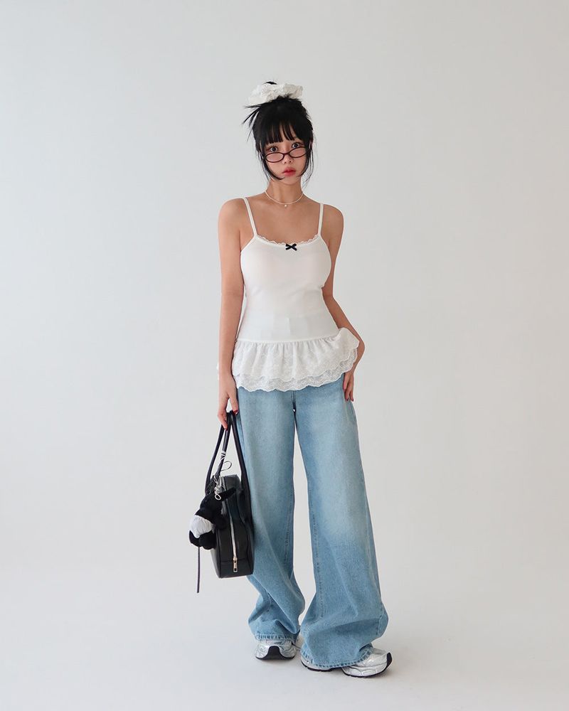 Delight-J（ディライトジェイ）の「Ribbon Lace Cancan Frill Long Sleeveless（Tops）」