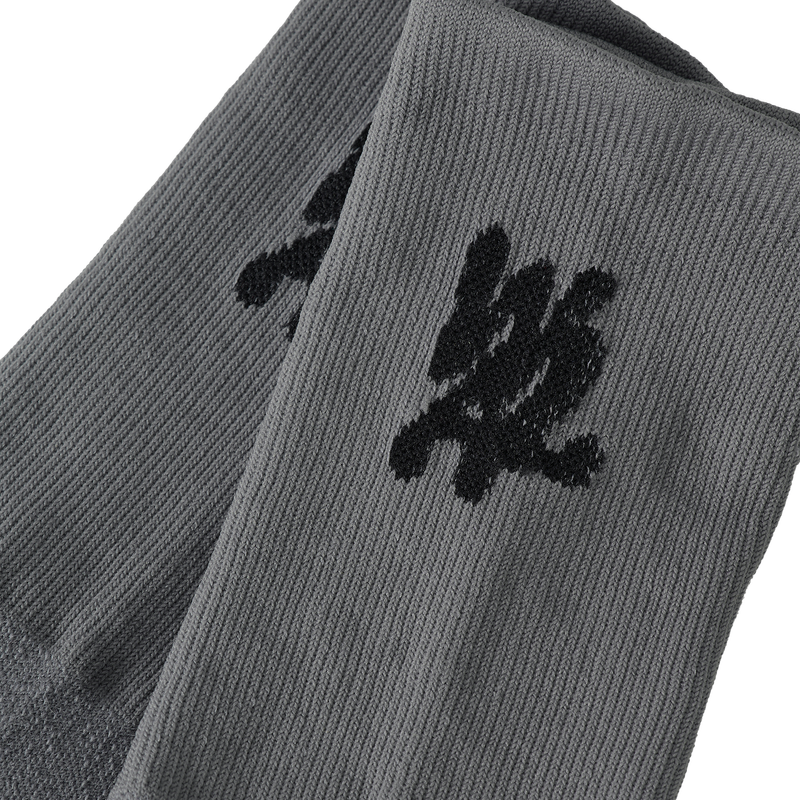Daily Two-Tone Running Crew Socks - GREY