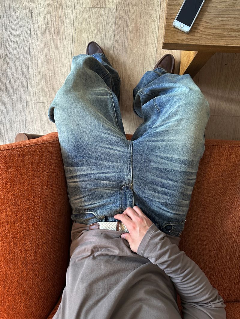 No.1876 F wide denim PT