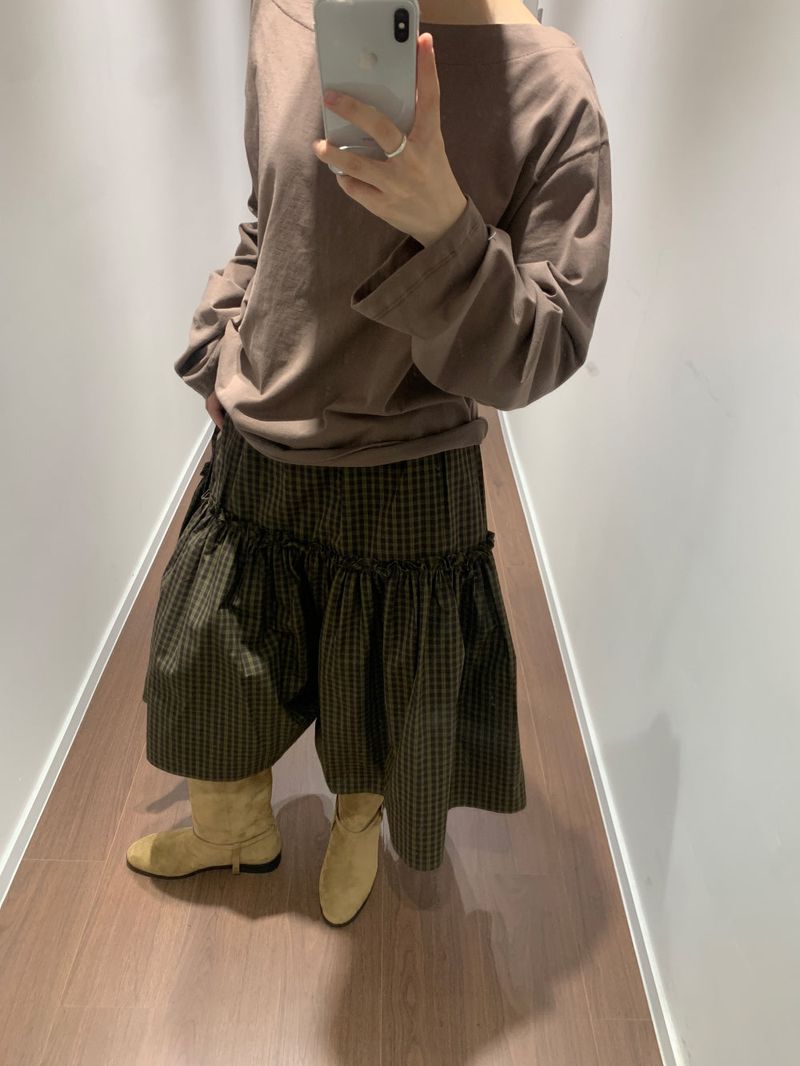 Routine Check Skirt (2color)