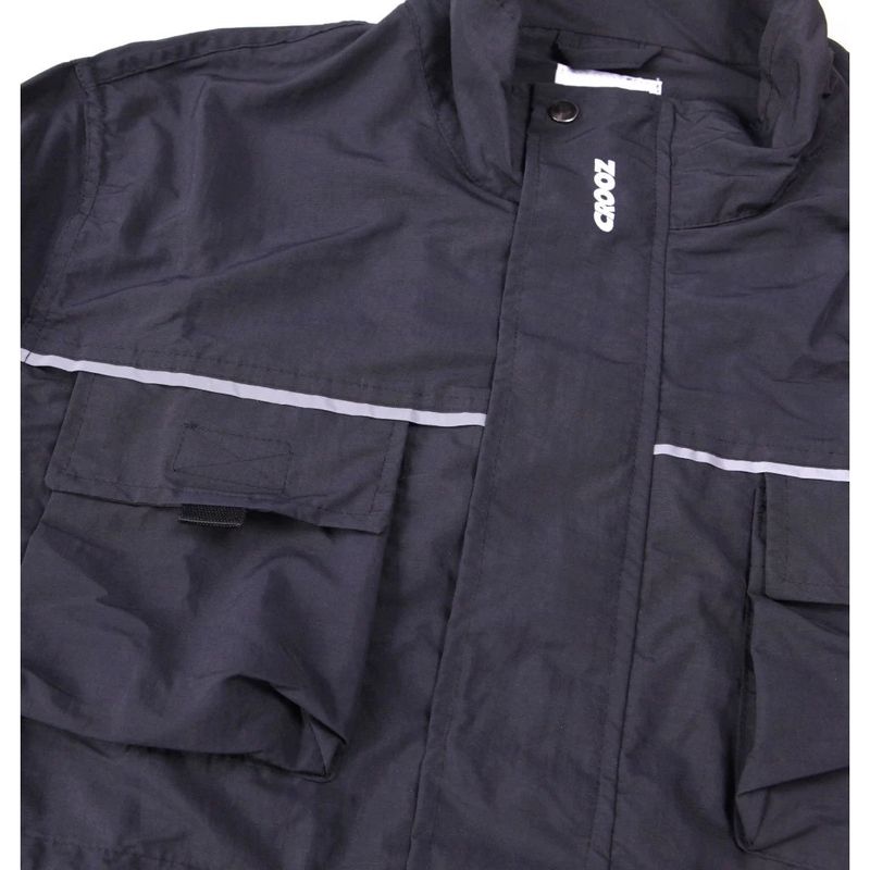 REFLECTIVE MULTI POCKET BLACK | CROOZ JACKET