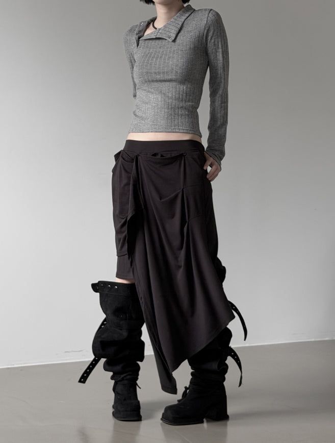 Pinched Drape Skirt
