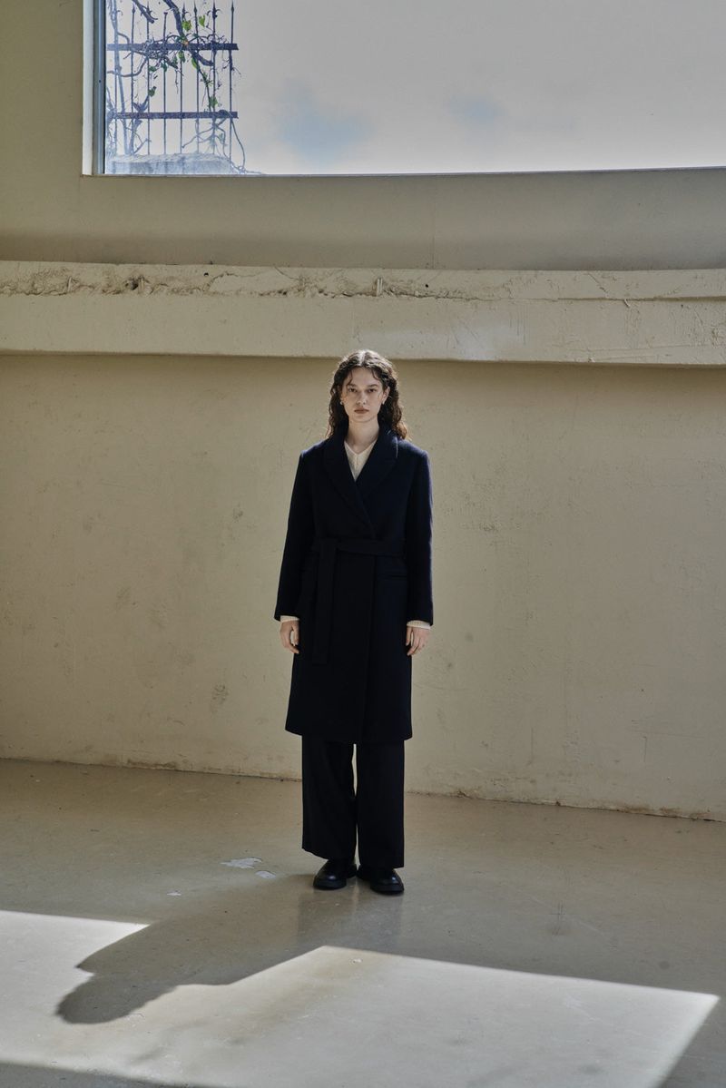 TUCK TWILL PANTS_BLACK
