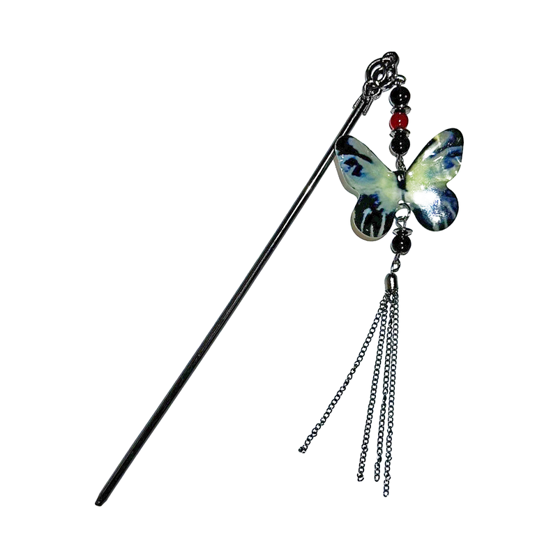3amgang（スリーエイエムギャング）の「Black goth butterfly ornamental hairpin_2（Hair Accessories）」