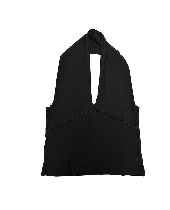 Blin Mesh Cowl Halter Top