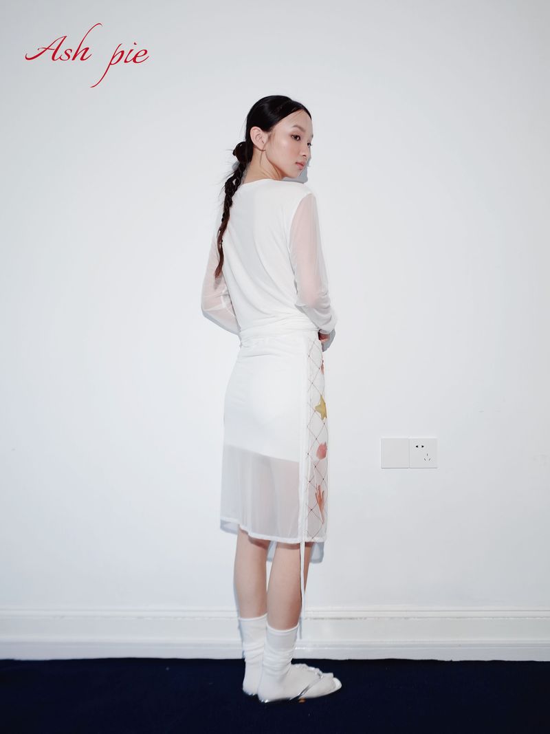 Drawstring skirt