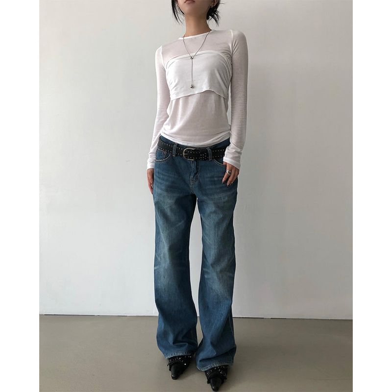 Flare Low-rise Pants