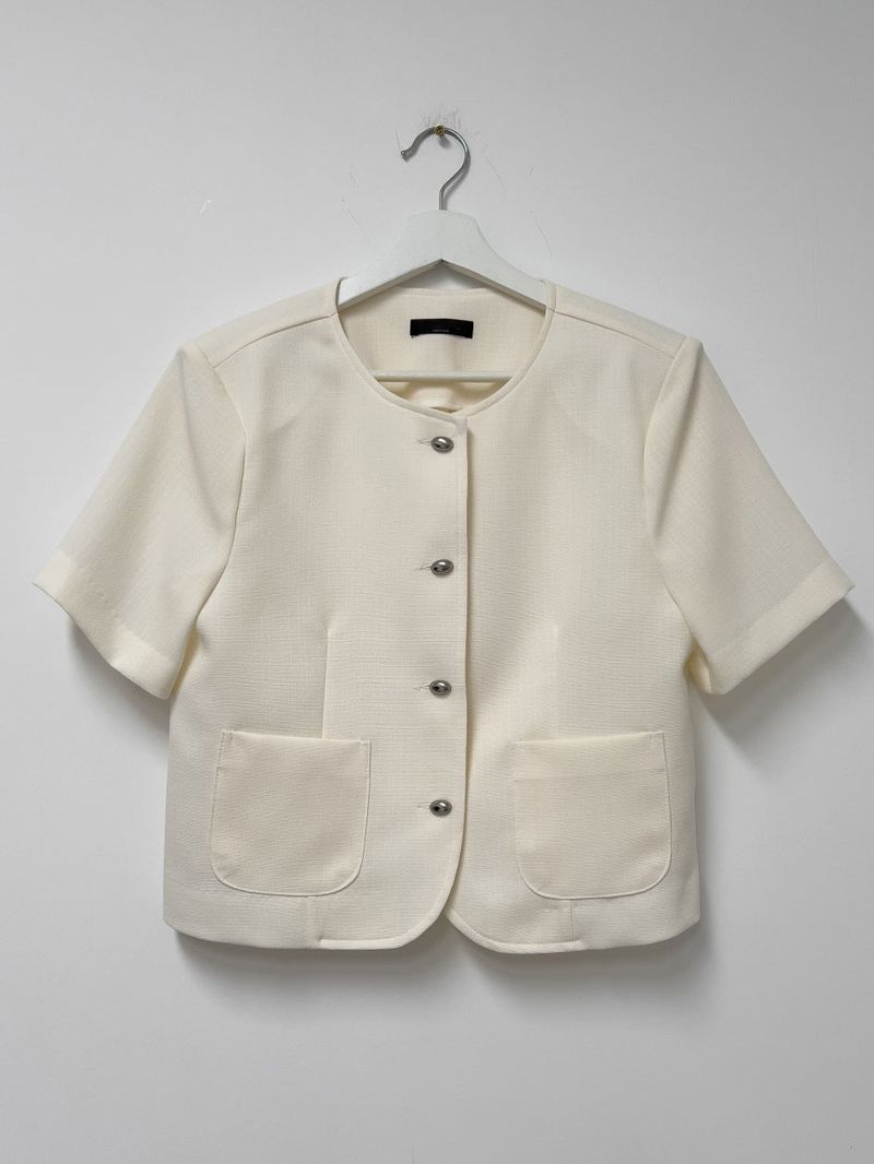 Lara Tweed Short Sleeve Jacket