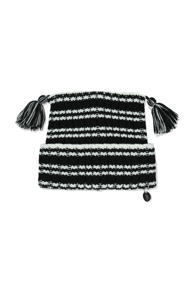 STRIPE SQUARE BEANIE