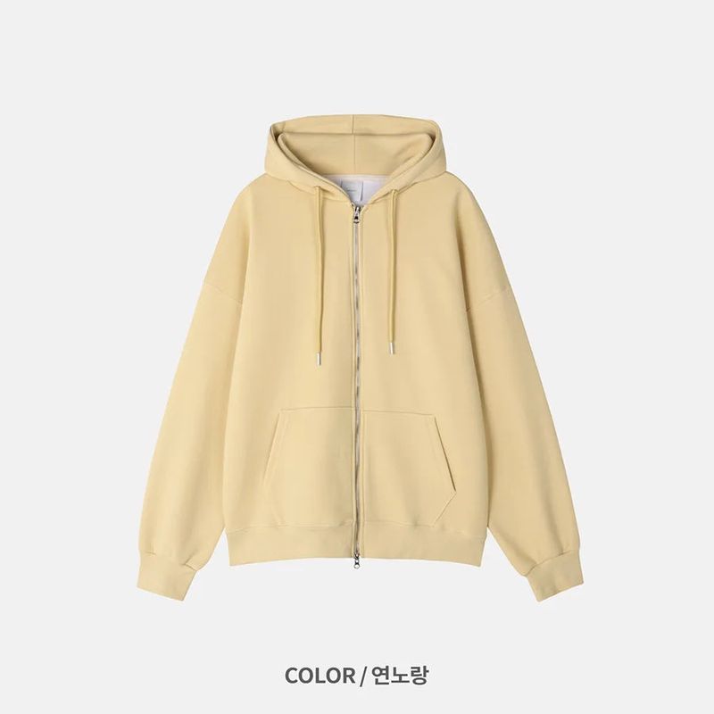 two way hood zip up