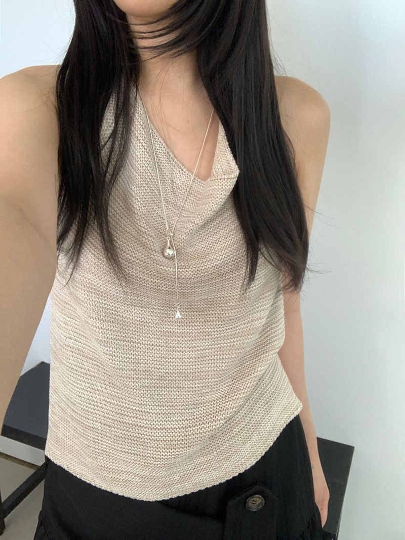 Defnit Draped Knit Tank Top