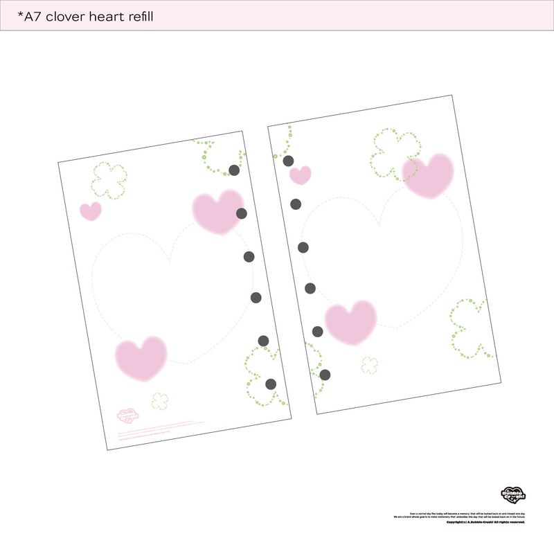 A7 clover heart refill