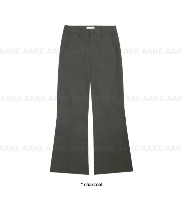 CURVED LINE BOOTCUT PANTS