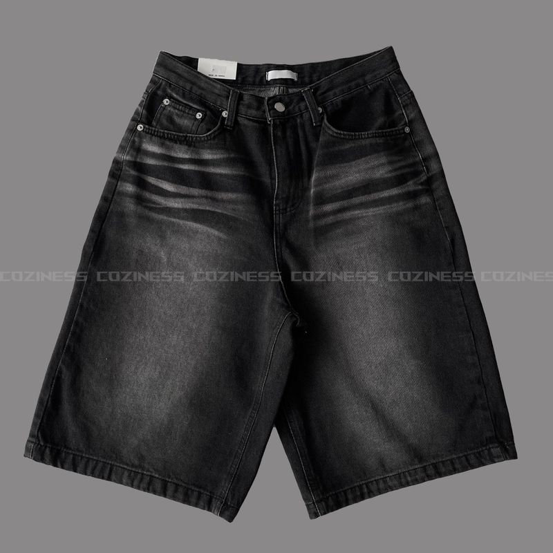 NOS124 Black Laser Bermuda Pants (S ~ L)
