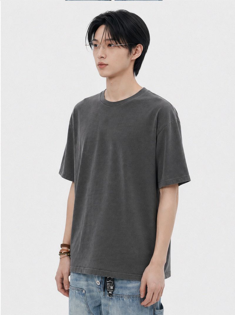 standard pigment-dyed short-sleeve t-shirt (3color)