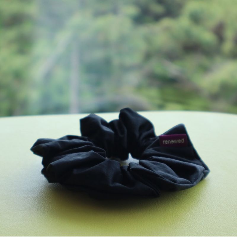 Eco-Friendly Ocean Black Scrunchie