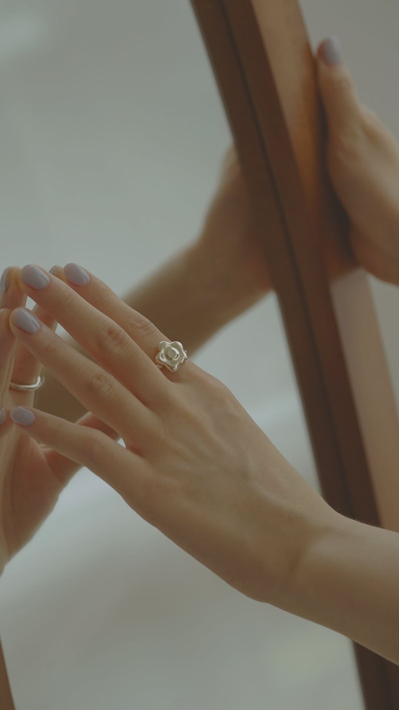【MADE】 Bubble daisy ring