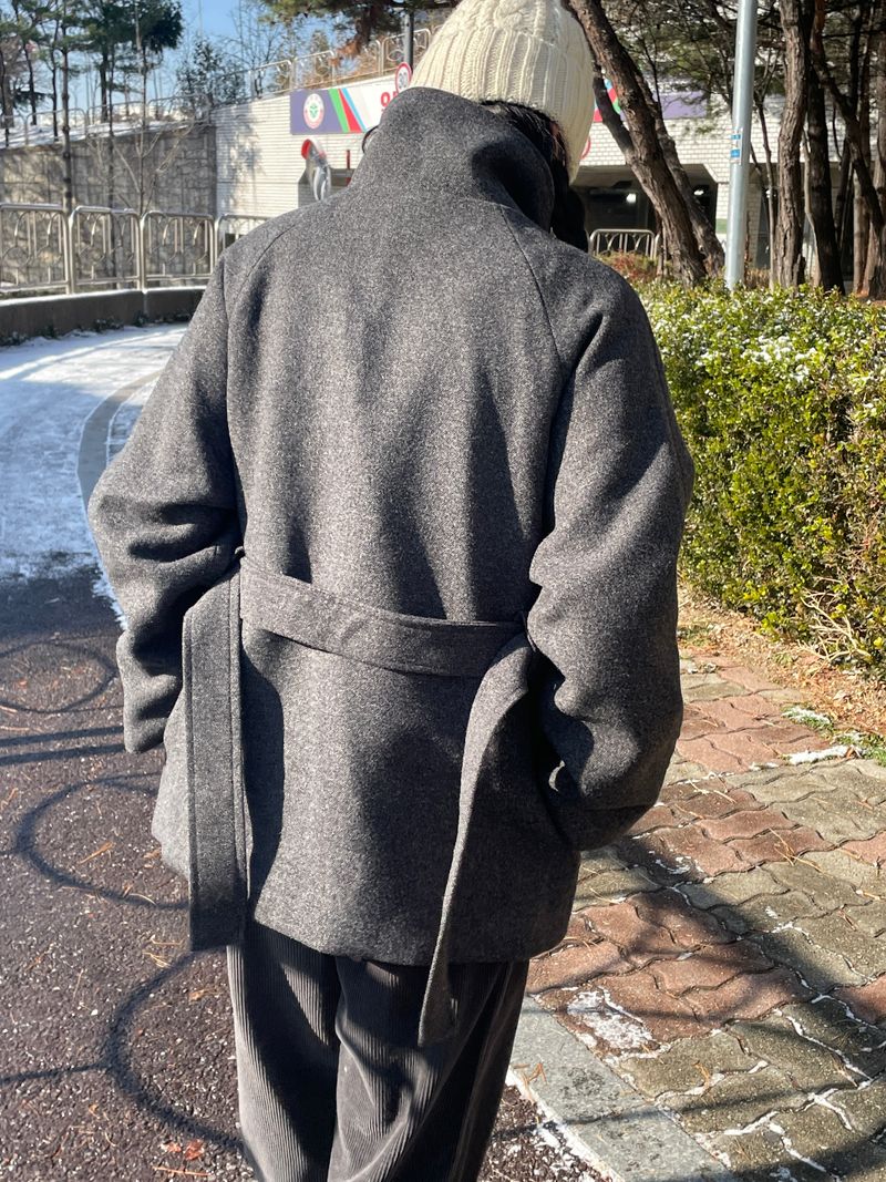 Zelda double pea coat