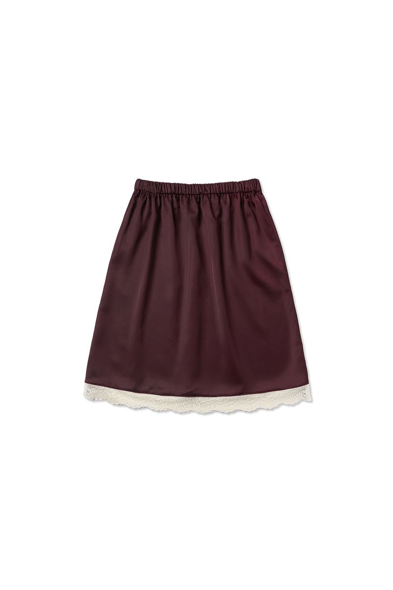 Slip satin midi skirt_purple
