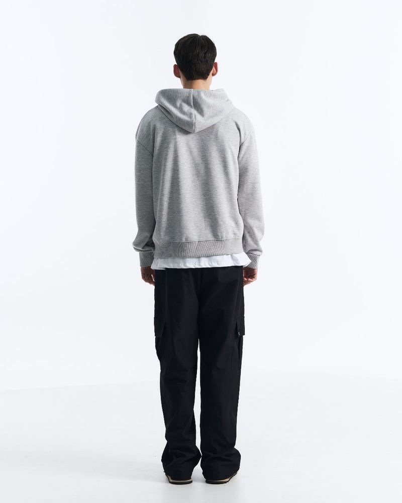 DENVER 2-WAY HOOD ZIP-UP MAN (Black, Gray)