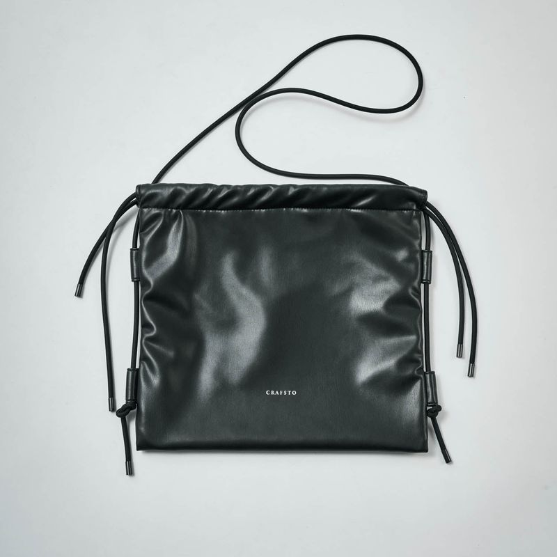Recycled ECO Leather Drawstring Bag
