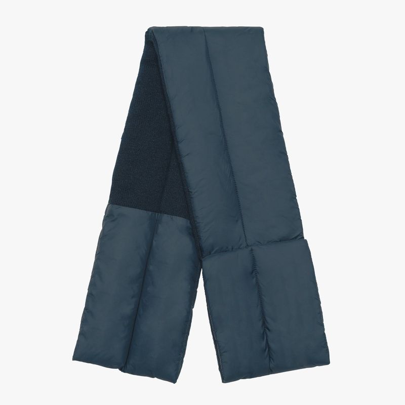 Quilting Knit Scarf_Peacock Blue