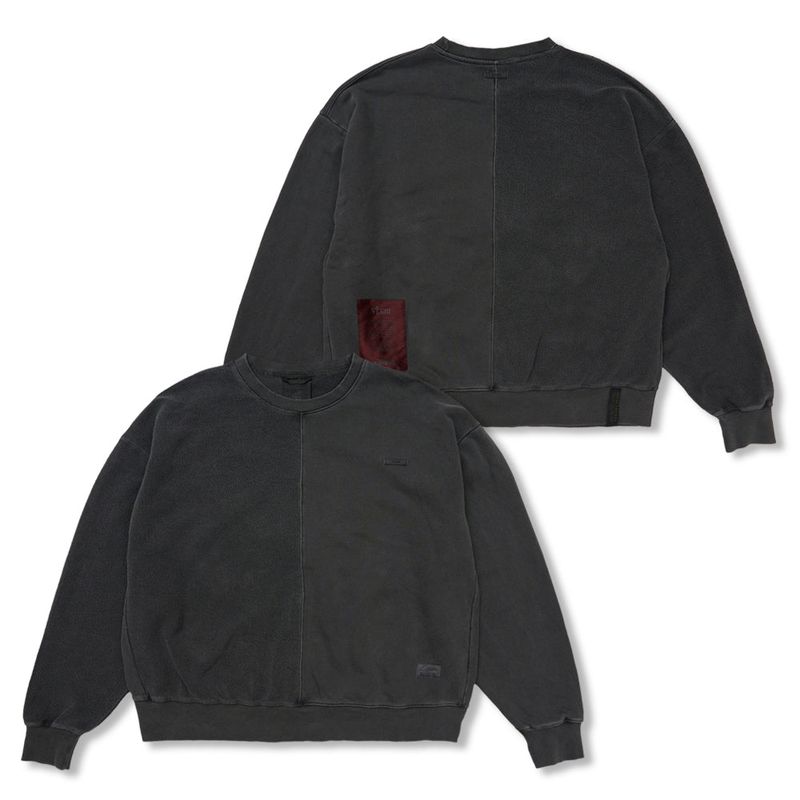 STIGMA(スティグマ)の「Insideout Docking Pigment Washed Oversized Crewneck Charcoal(Tops)」