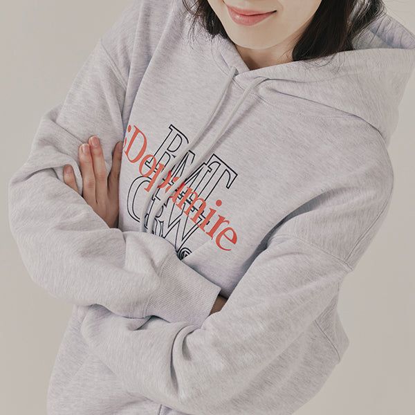 ROMANTIC CROWN(ロマンティッククラウン)の「DOPAMINE FINGER HOODIE_LIGHT GREY(Tops)」
