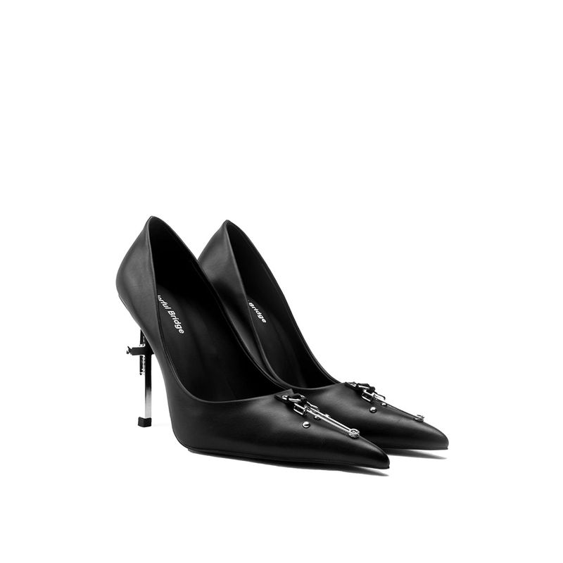 Colorful Bridge(カラフル・ブリッジ)の「Colorful Bridge丨Crucifix Cross Series Studded Brooch Combination Women's High Heels(Shoes)」