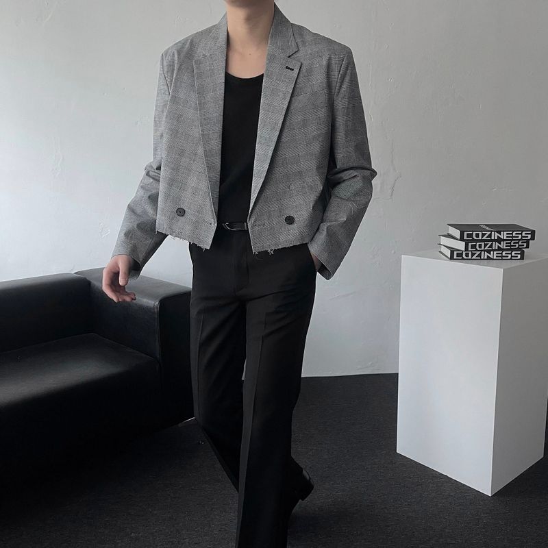 COZINESS（コジネス）の「Youth Glen Check Crop Jacket（Jackets/Outerwear）」