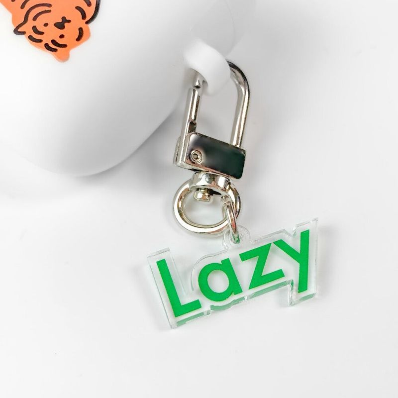 LAZY TYPOGRAPHY KEY RING