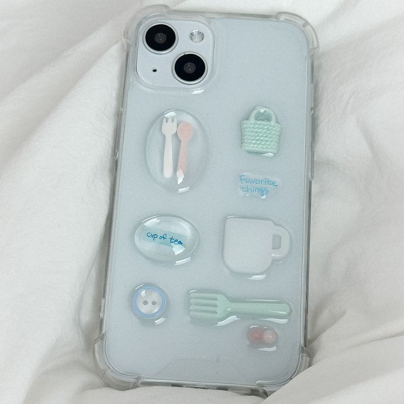 Ellebelle market（エルベルマーケット）の「[made]フェイバリットシングスバーレジンフォンケース（スマホグッズ/小物）」