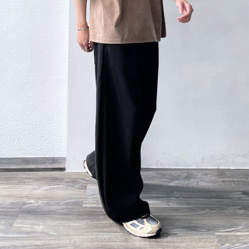 Curved Seam Wide Trousers