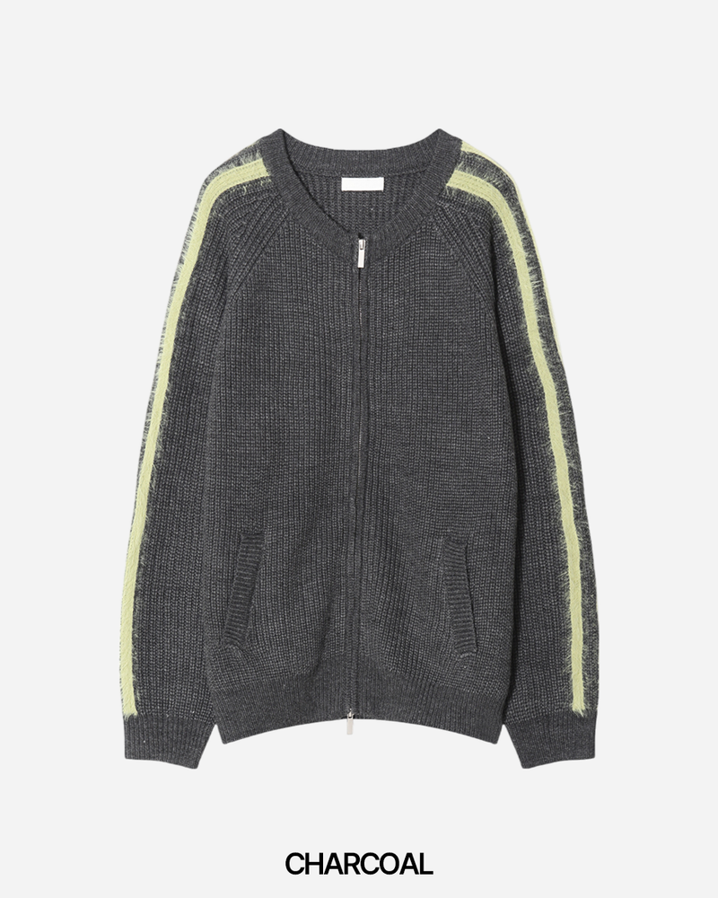 Kade Line Knit Zip-up